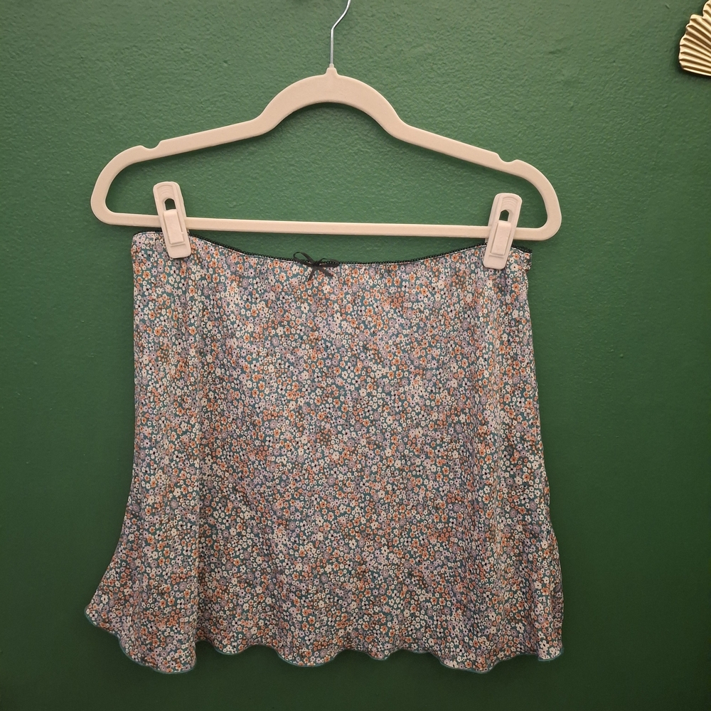 Floral Mini Skirt in Multicolor